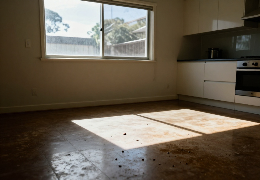 Rodent infestation in a Clovelly kitchen before treatment